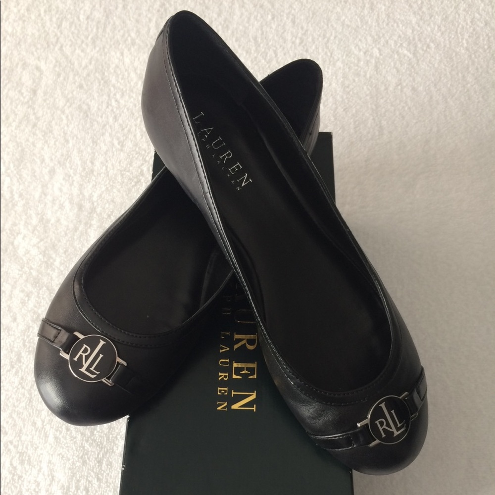 Lauren by Ralph Lauren “Alfie” Black flats - Picture 1 of 7